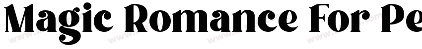 Magic Romance For Pe字体转换